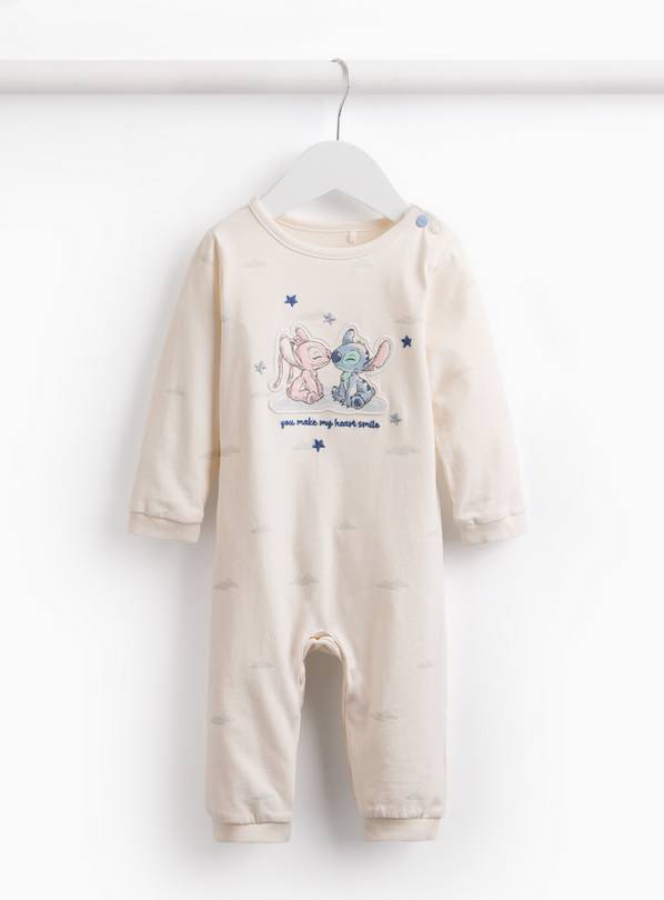 White Lilo & Stitch Sleepsuit 12-18 months